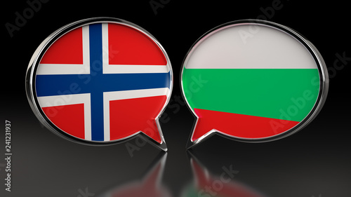 Norway and Bulgaria flags with Speech Bubbles. 3D illustration Free Download Norway and Bulgaria flags with Speech Bubbles. 3D illustration - GFXLoad