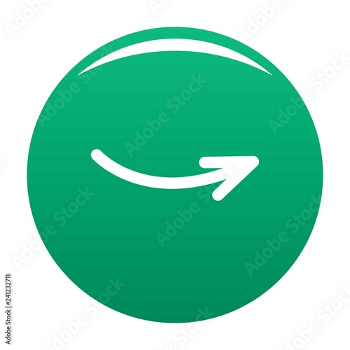 Arrow icon in black. Simple illustration of arrow icon vector isolated on white background