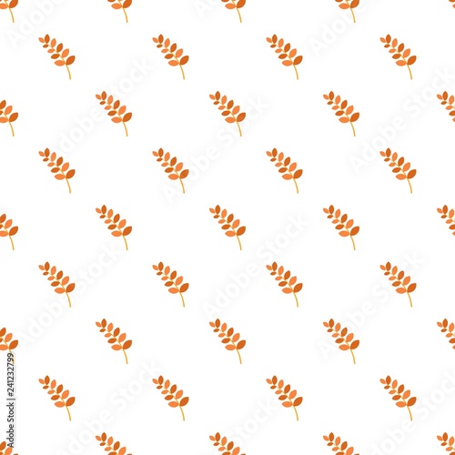 Branch of tree autumn pattern seamless vector repeat for any web design photo