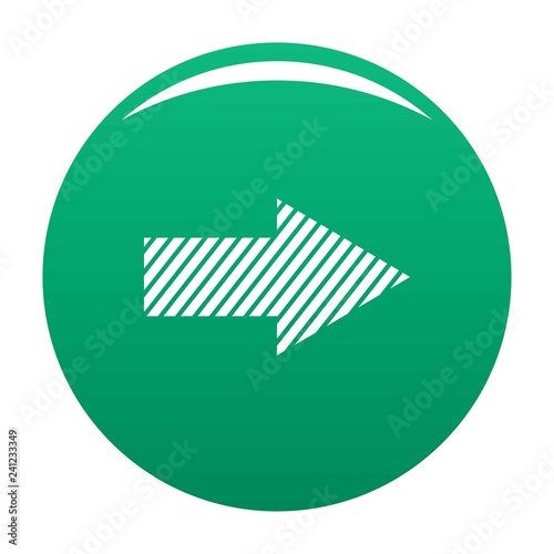 Arrow icon in black. Simple illustration of arrow icon vector isolated on white background