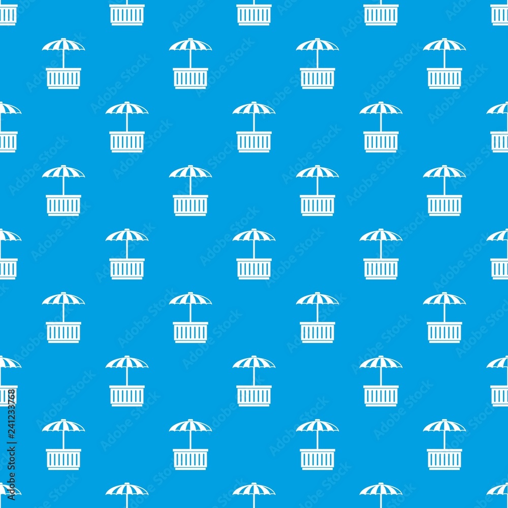 Cafe stall pattern vector seamless blue repeat for any use Cafe stall pattern vector seamless blue repeat for any use