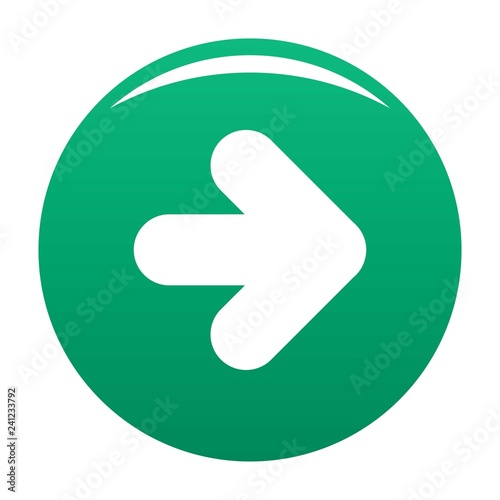 Arrow icon in black. Simple illustration of arrow icon vector isolated on white background