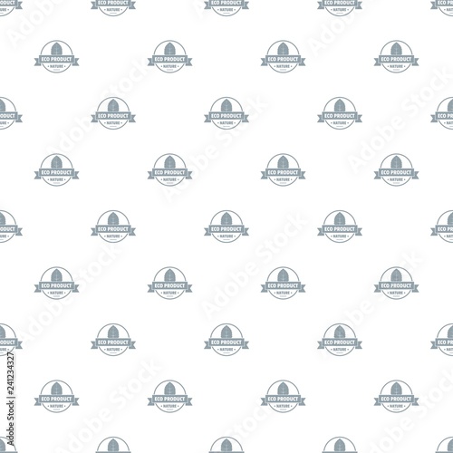 Eco market pattern vector seamless repeat for any web design