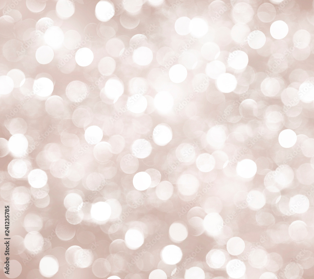 Beige festive blurred bokeh background, decorative, white circles, glitter, Christmas, light Beige festive blurred bokeh background, decorative, white circles, glitter, Christmas, light