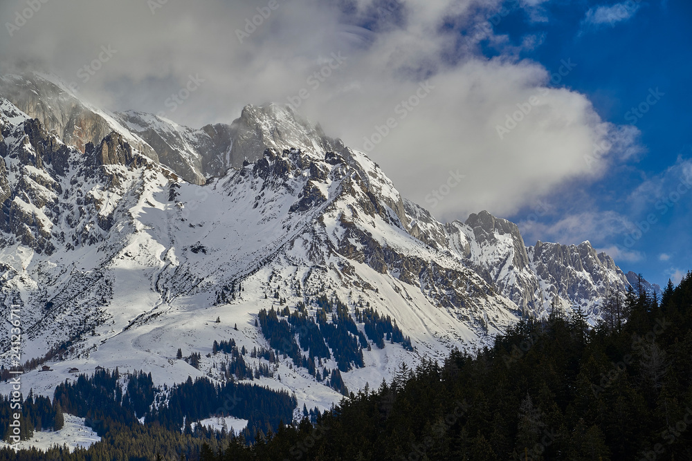 Hochkönig mountains in winter