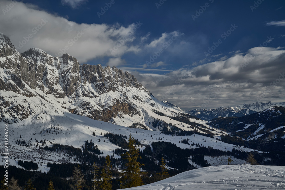 Hochkönig mountains in winter