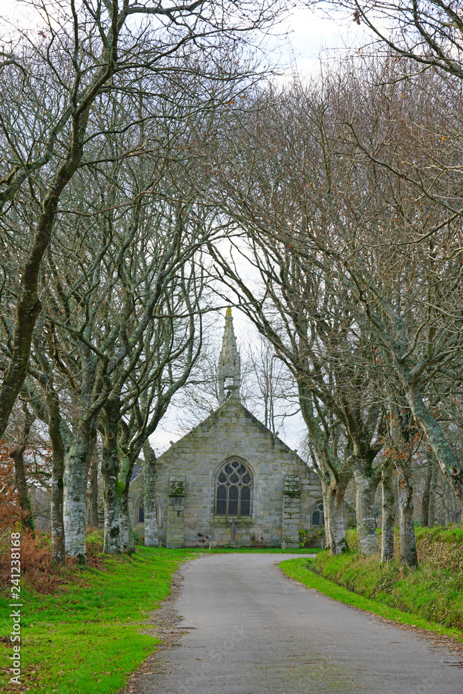 View of the Chapelle de Tremalo, a small chapel located near the Bois d'Amour in Pont-Aven, Finistere, Brittany, whose Christ inspired a famous Gauguin painting View of the Chapelle de Tremalo, a small chapel located near the Bois d'Amour in Pont-Aven, Finistere, Brittany, whose Christ inspired a famous Gauguin painting