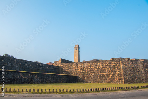 Fotografie Galle Fort Clock Tower viewed from Galle City