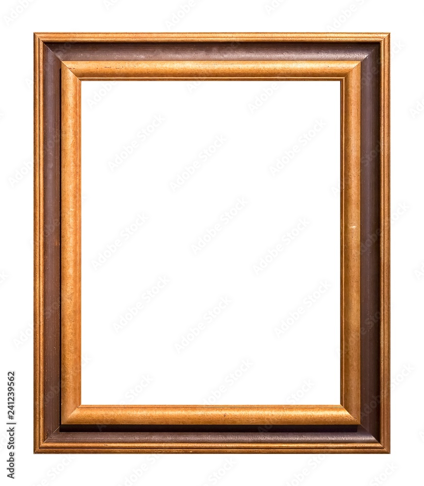 Wooden frame for paintings, mirrors or photo isolated on white background Wooden frame for paintings, mirrors or photo isolated on white background