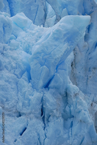 Ice of the Perito Moreno Glacier in Argentina