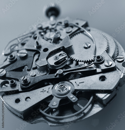 Wallpaper Mural vintage mechanical watch machinery close up macro detail Torontodigital.ca