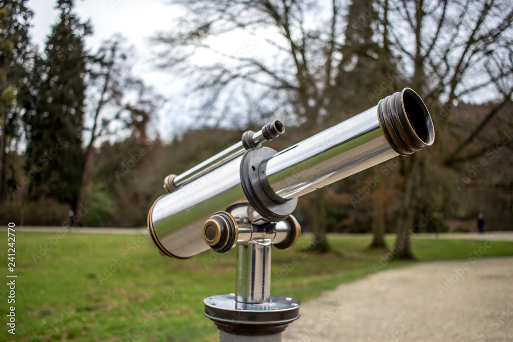 Fototapeta premium binoculars in the castle park
