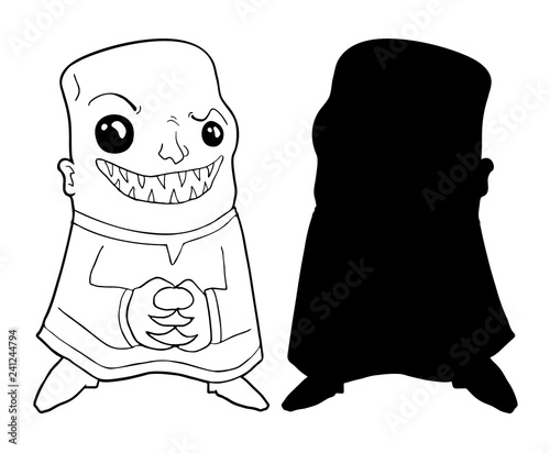 evil man draw