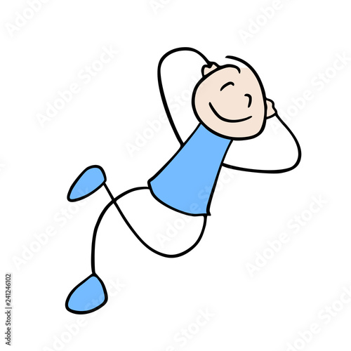 relax puppet illustration