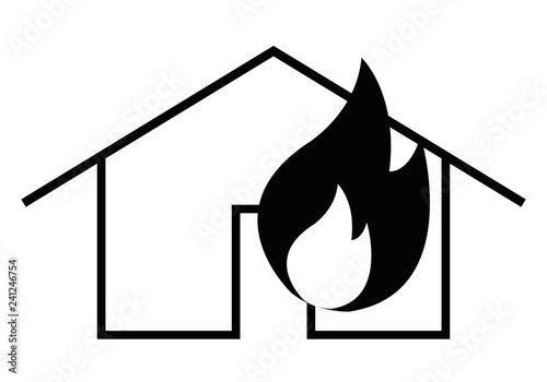 Fire in home