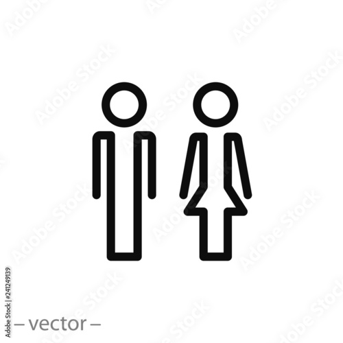 Male and female icon vector