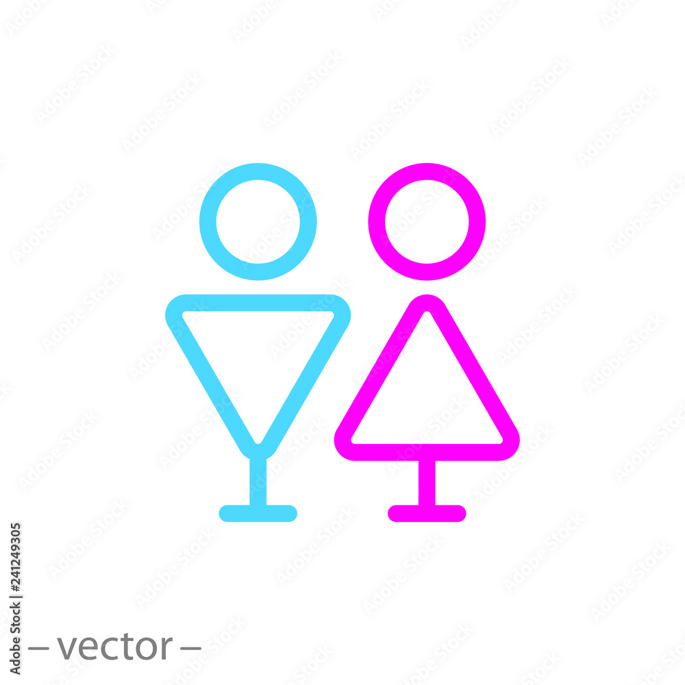 man woman icon, vector illustration man woman icon, vector illustration
