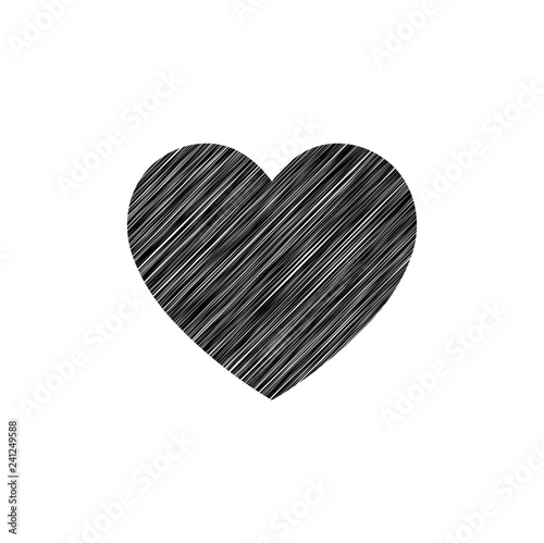 Black Pen Heart