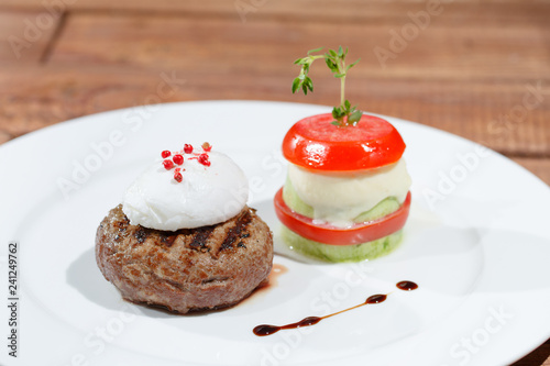 Wallpaper Mural Dish with meat and eggs. Torontodigital.ca