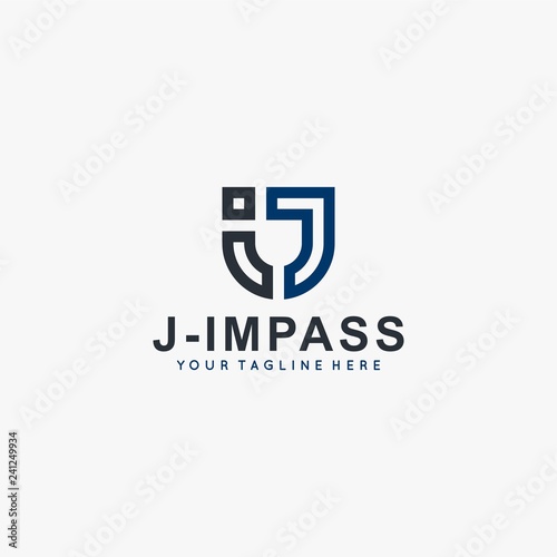 Free Download Letter JI initial logo design vector - GFXLoad