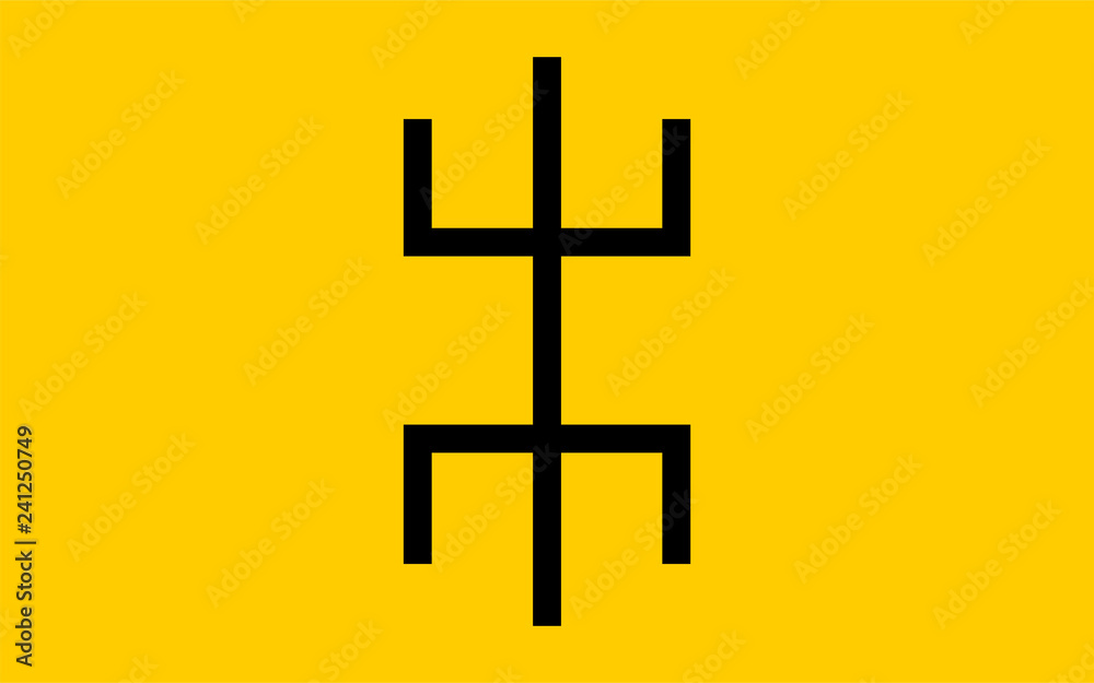 Obraz premium Tuareg ethnic flag