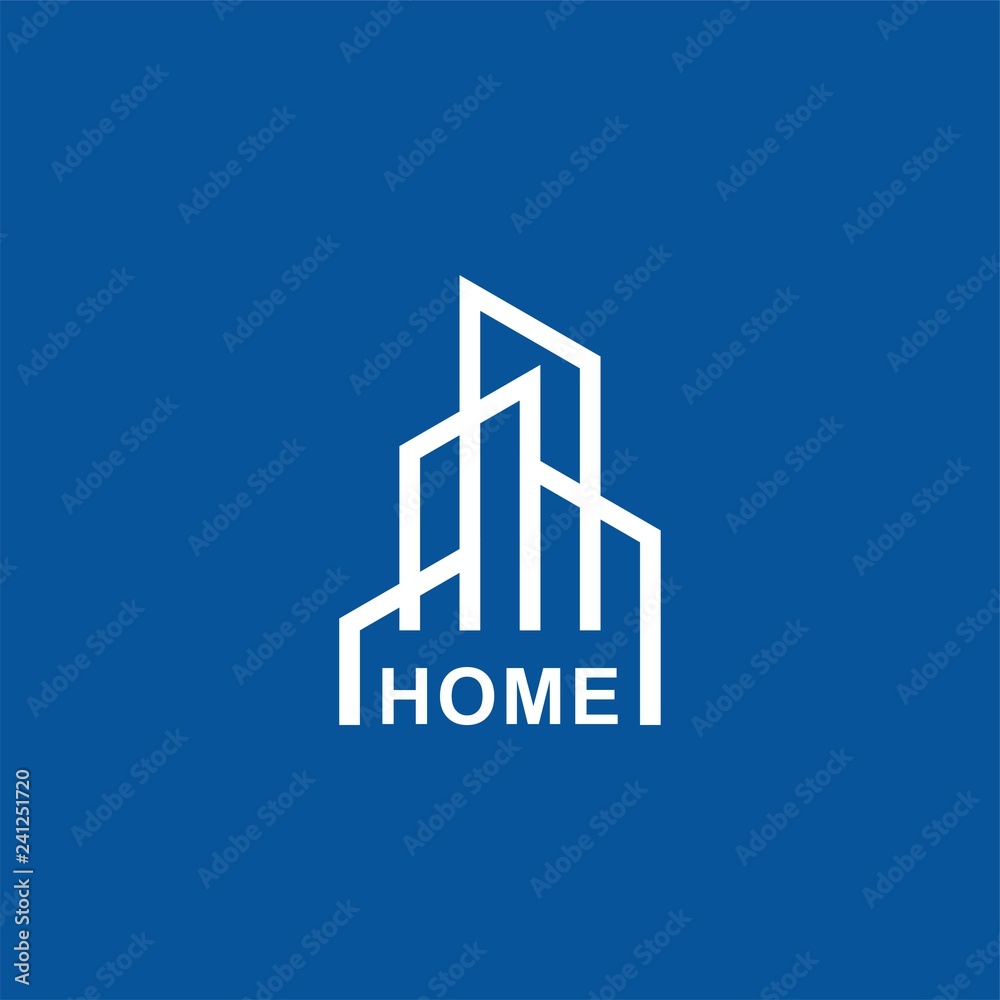Fototapeta premium Architecture home building logo design