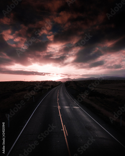 open road sunset © Abraham