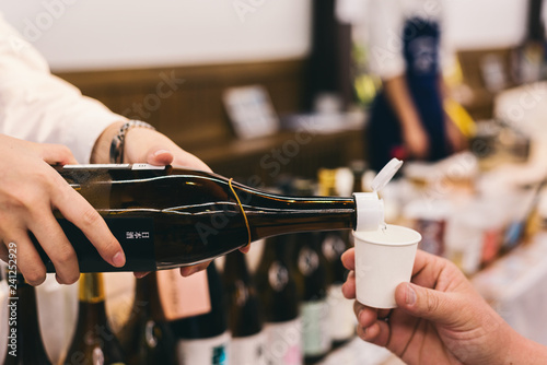 Photography sake tasting