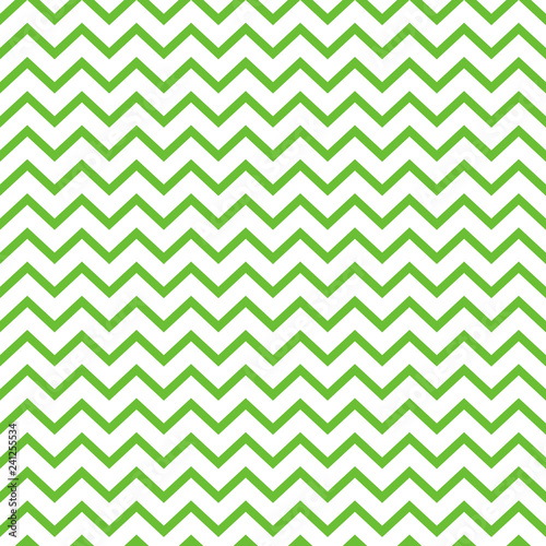 Chevron Seamless Pattern - Graphic lime green and white chevron or zig zag pattern