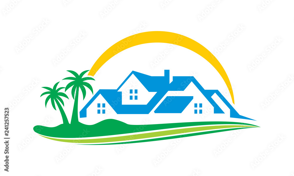 Real estate and palm tree