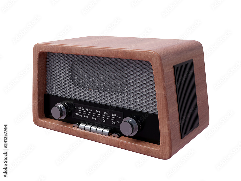 radio old object 3d render radio old object 3d render