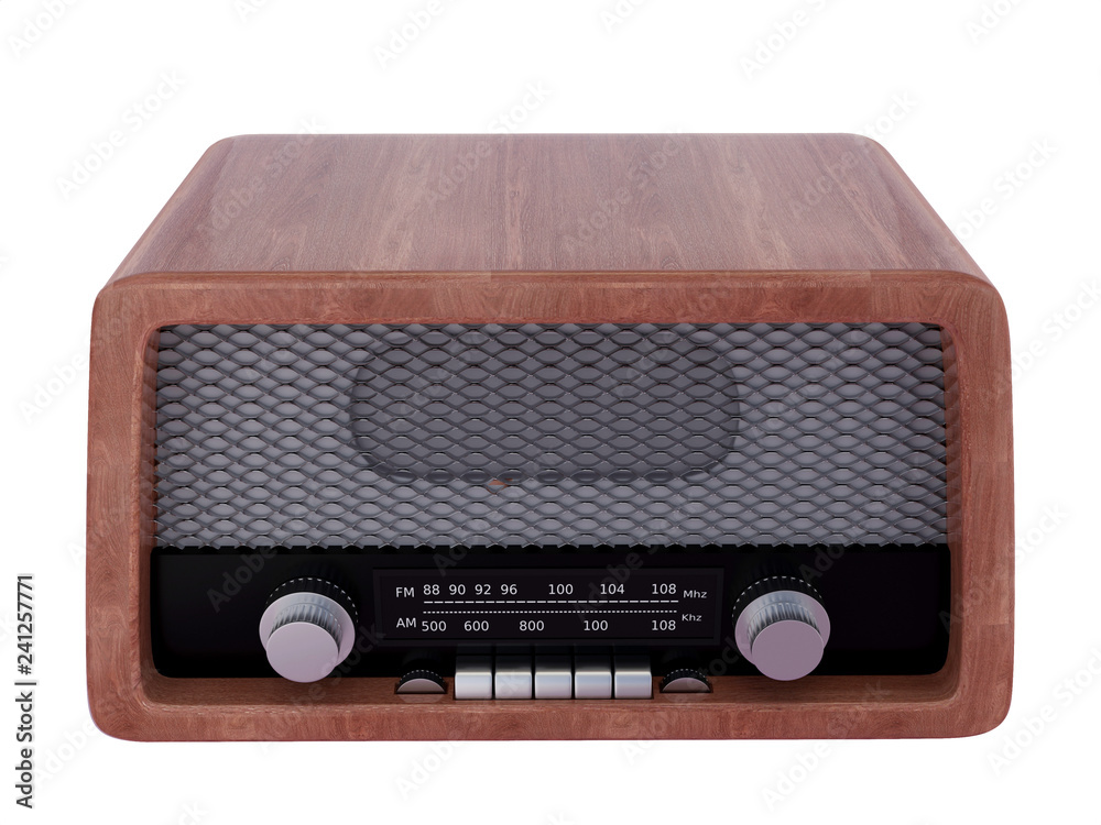 Fototapeta premium radio old object 3d render
