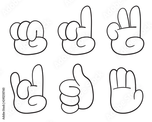 Funny cartoon Gestures