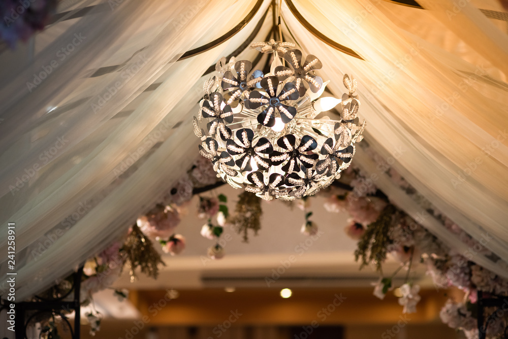 Fototapeta premium Vintage lamp Illuminate in the party