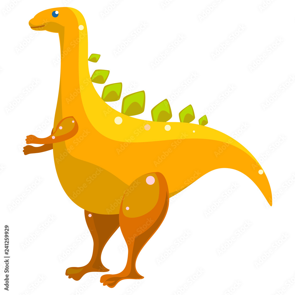 Fototapeta Śmieszna ilustracja dinozaur