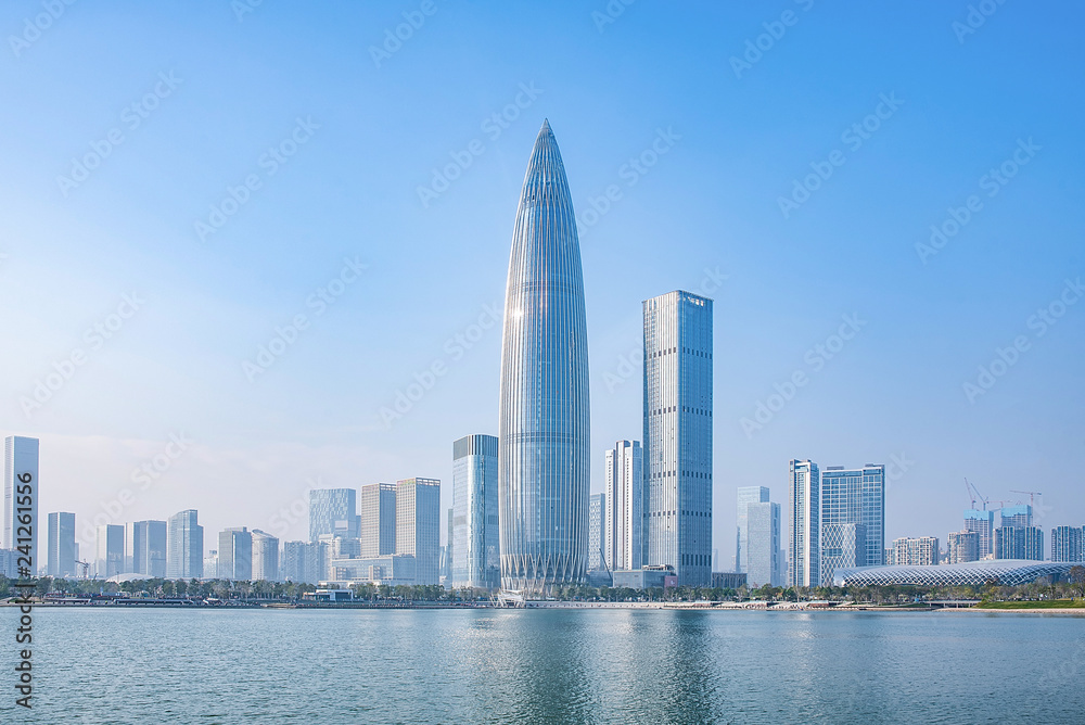 Shenzhen Bay Houhai CBD Building Skyline