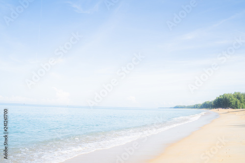 Background sky and sea  Bright in Phuket Thailand