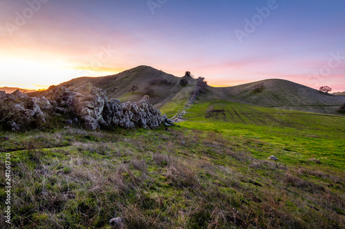 Diablo Foothills Regional Park at Sunset photo