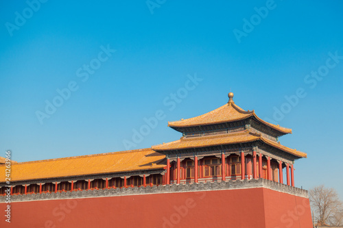 BEIJING, CHINA - DECEMBER 24, 2018: Forbidden City in Beijing