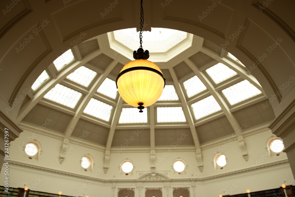 Interior view of classic dome architecture from the Victorian period. Interior view of classic dome architecture from the Victorian period.