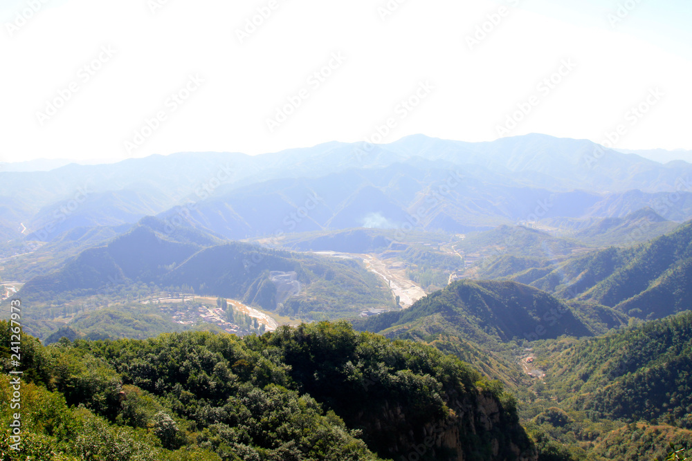 mountain scenery is in a geological park