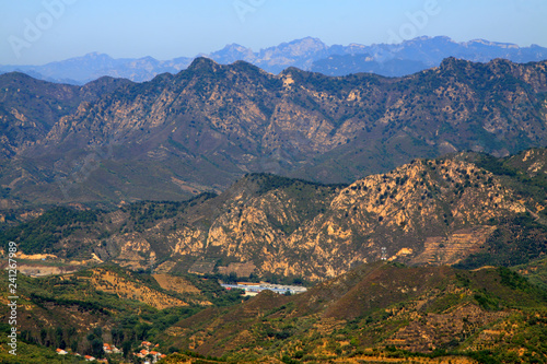 mountain scenery is in a geological park