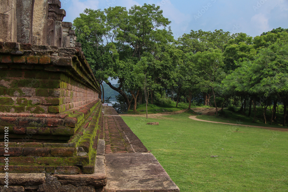 ruins of kings garden at Polonnaruwa Sri Lanka
