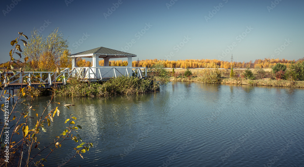 Fototapeta premium Fisherman's house on the Lake