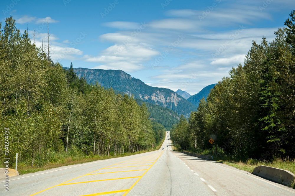 Fototapeta premium Strasse, British Columbia, Kanada