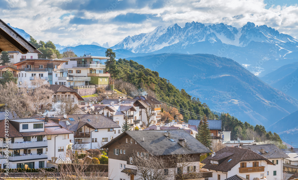 San Genesio, idyllic village near Bolzano. Trentino Alto Adige, Italy.