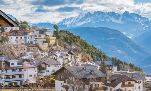 San Genesio, idyllic village near Bolzano. Trentino Alto Adige, Italy. © e55evu