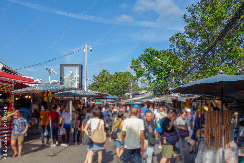 Naklejka premium Weekendowy targ Bangkok Chatuchak