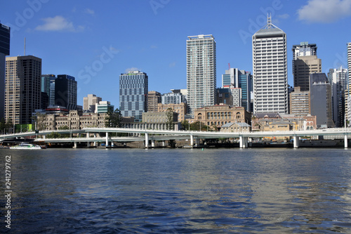Urban landscape view of Brisbane city downtown skyline © Rafael Ben-Ari