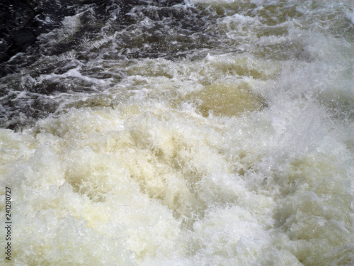 River fast stream close-up